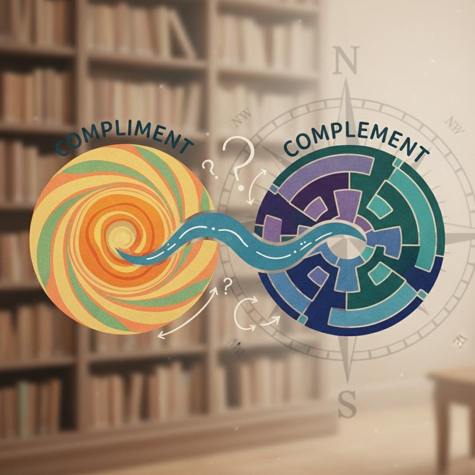 Compliment ve complement kelimelerinin İngilizce yazım farkları ve kullanımları