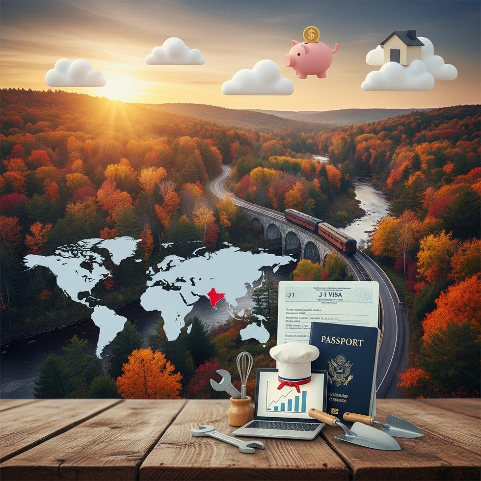 Connecticut'ta Work and Travel programı kapsamında bir sahil kasabası manzarası