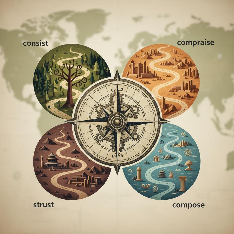 Consist, Comprise ve Compose fiillerinin kullanımı ile ilgili örnek metin