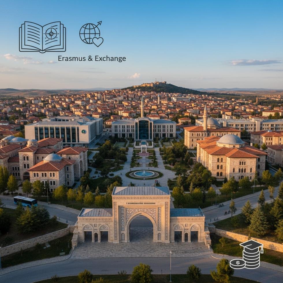 Çorum’da Hitit Üniversitesi kampüsünden genel görünüm