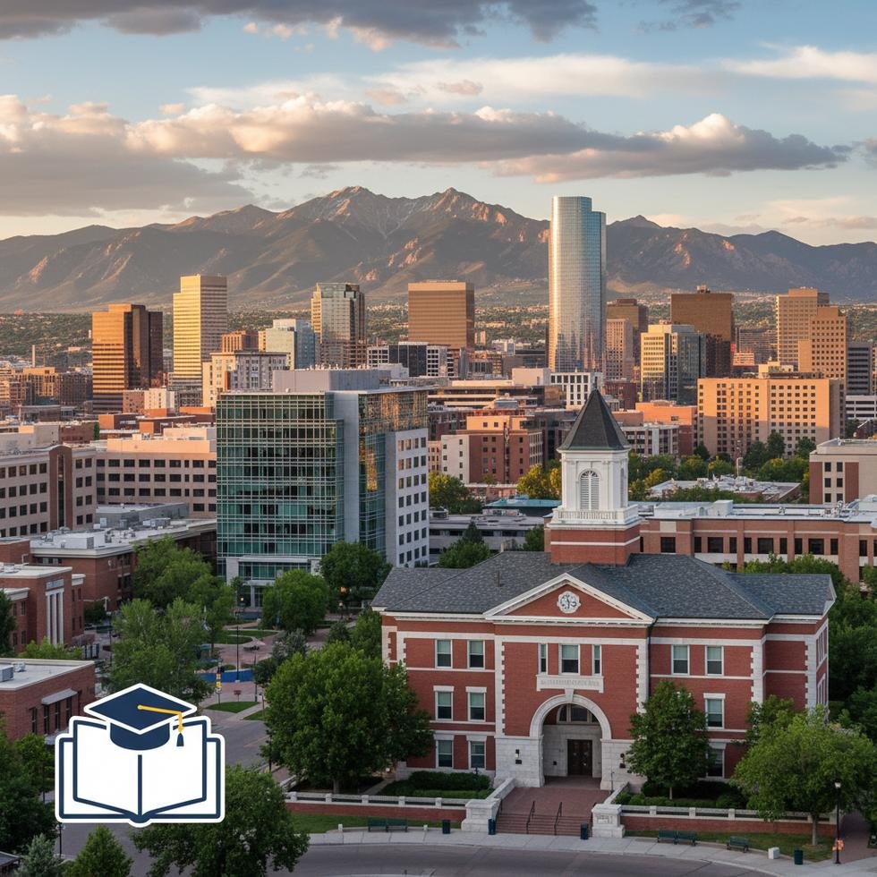 Denver’da üniversite kampüs görüntüsü ve eğitim rehberi