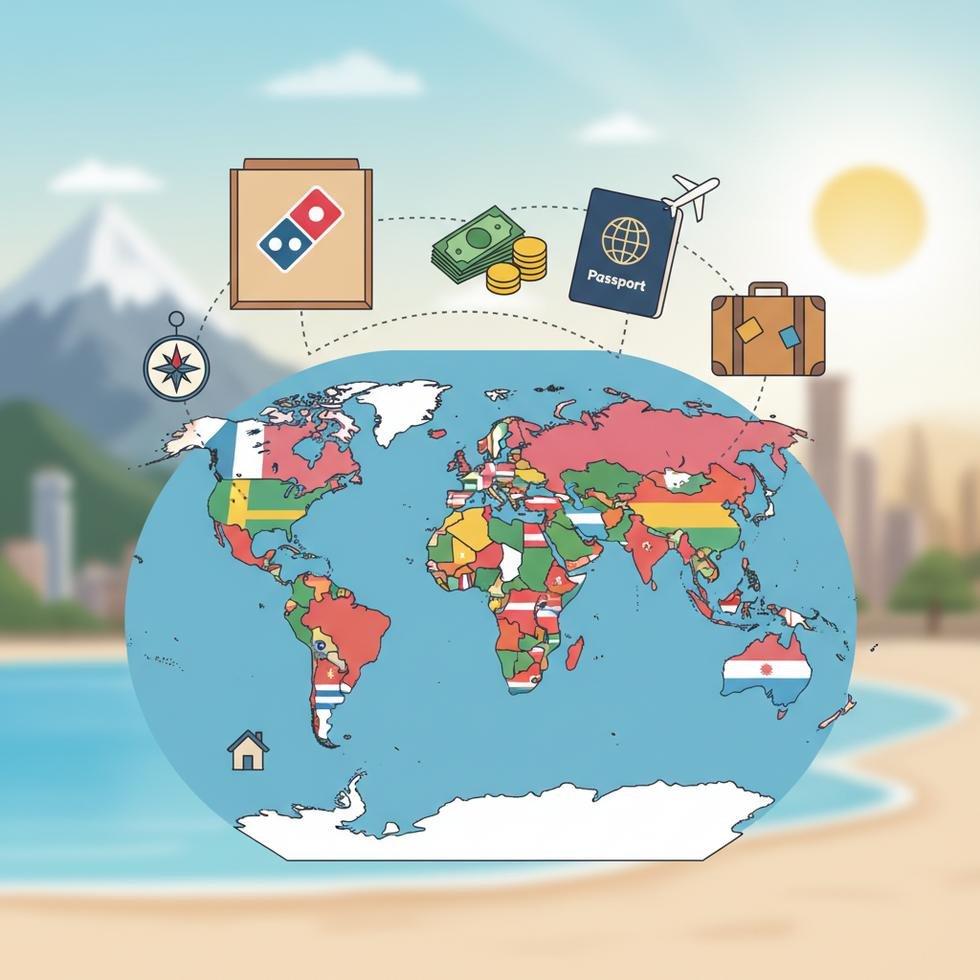 Domino’s mağazasında Work and Travel çalışan öğrenciler