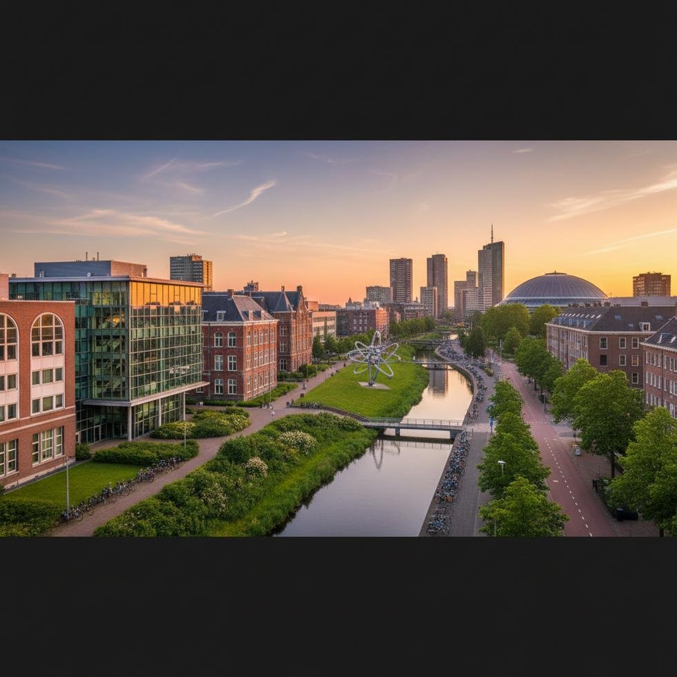 Eindhoven’da üniversite kampüsü ve eğitim ortamı