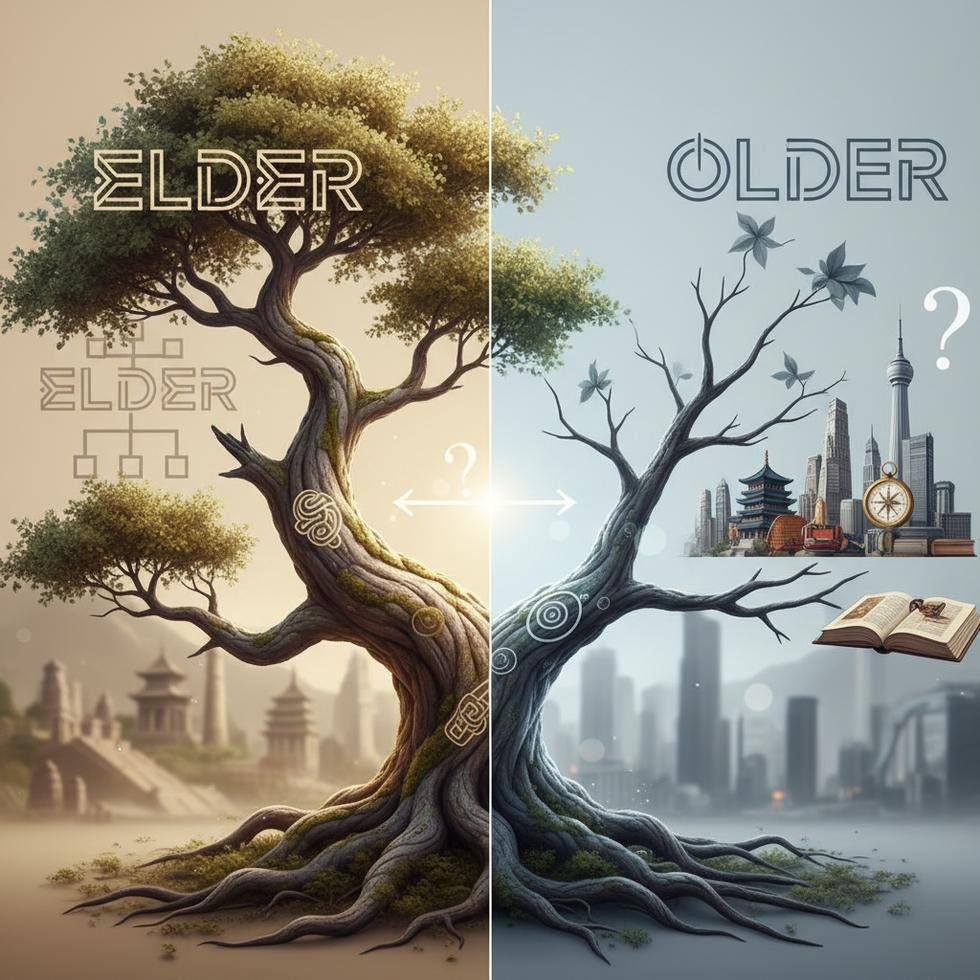 Elder ve Older kelimelerinin doğru kullanımını anlatan rehber