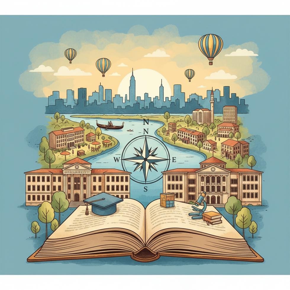 Eskişehir üniversite kampüslerinden genel görünüm