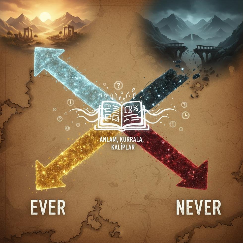 İngilizce ever ve never kelimelerinin anlamları ve doğru kullanımı