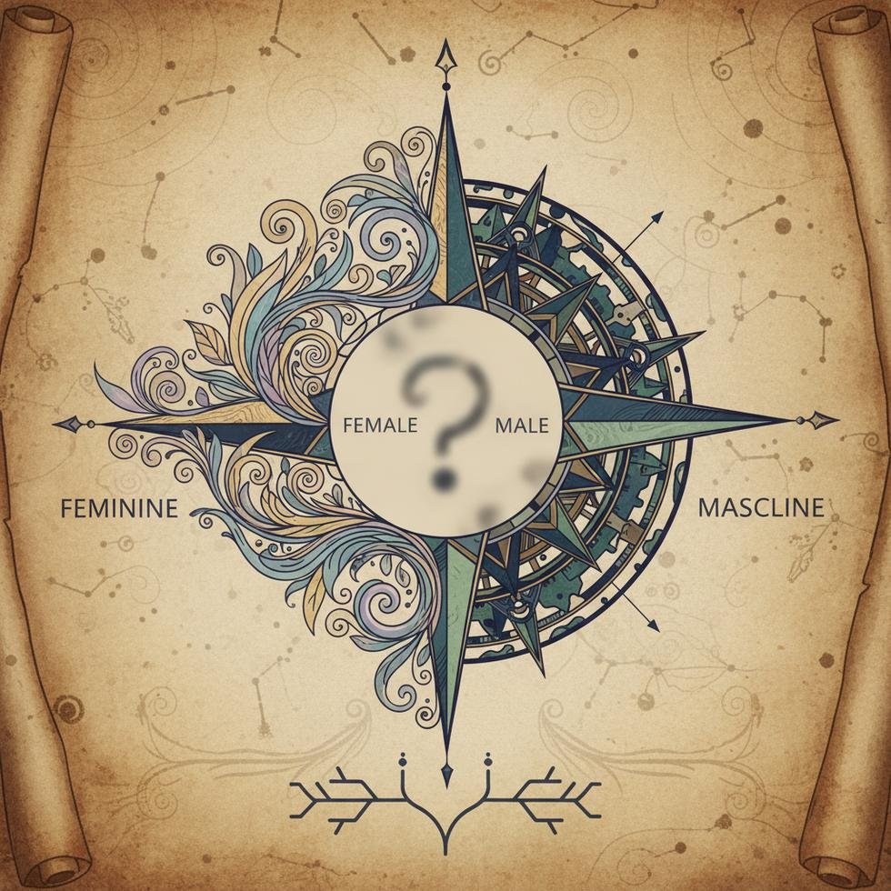 Female, Feminine, Male, Masculine kavramlarının karşılaştırması