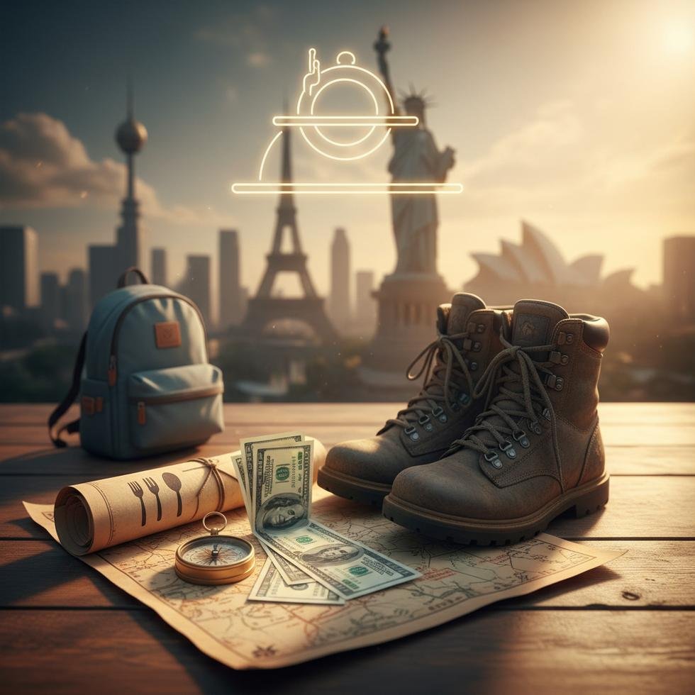 Work and Travel programında Food Runner olarak çalışan genç servis elemanı