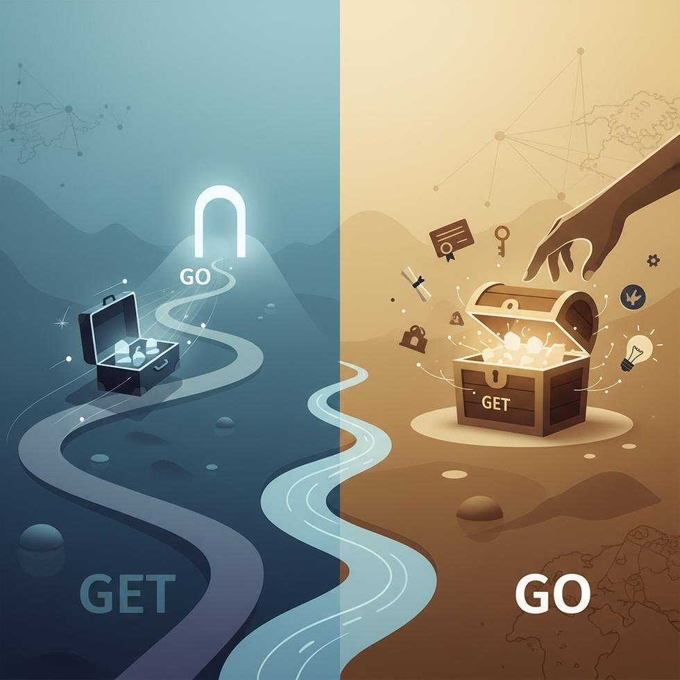 Get ve Go fiillerinin İngilizce kullanım farkları anlatılıyor