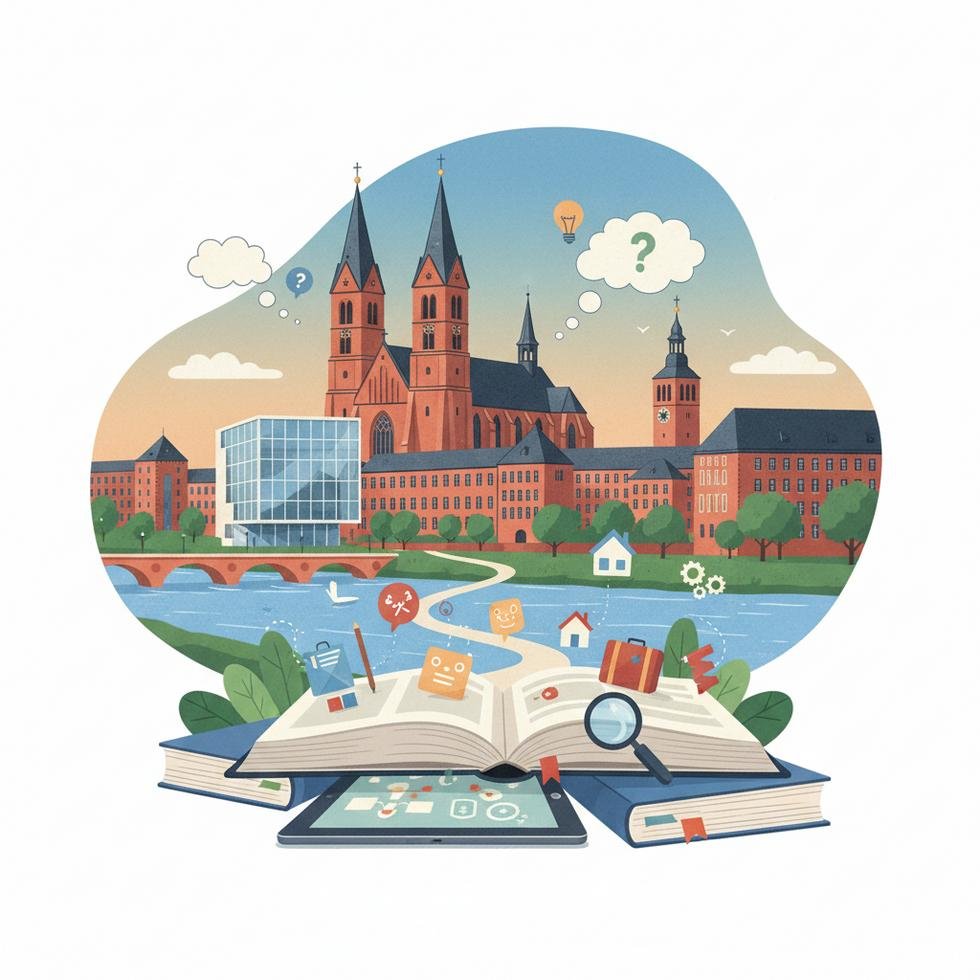 Halle’de üniversite kampüsü ve öğrenci yaşamı