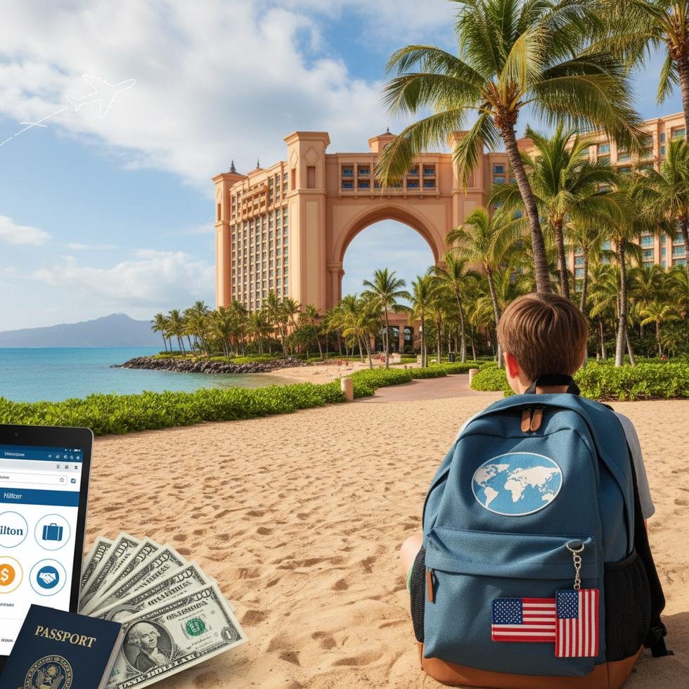 Hilton otelinde Work and Travel programı kapsamında çalışan gençler