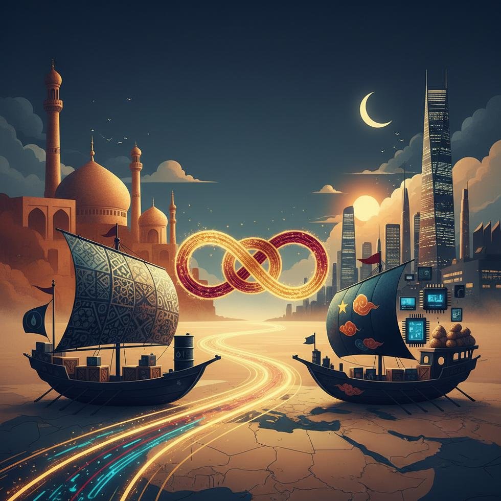 İran ve Çin arasındaki ekonomik ticari ilişkileri gösteren grafik