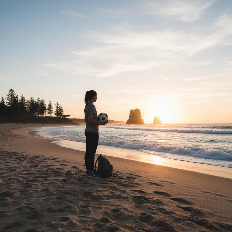 Avustralya'da karar değiştiren İranlı kadın futbolcu.