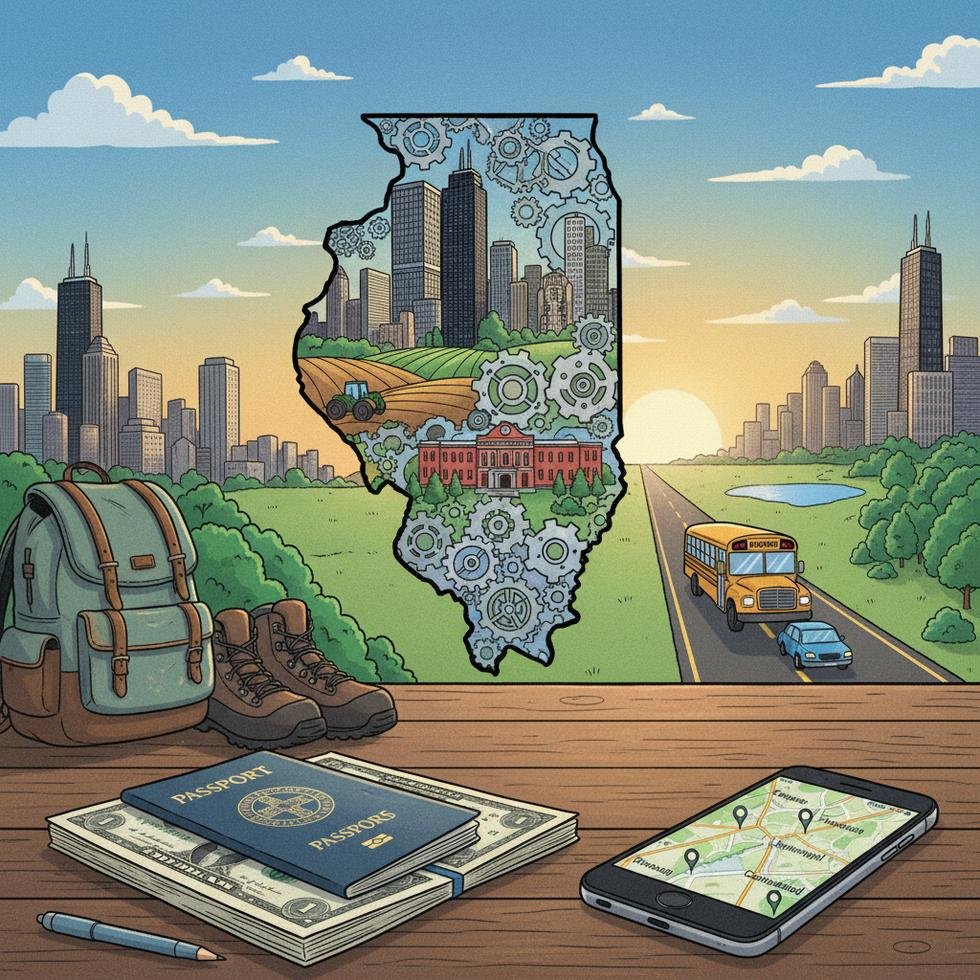 Illinois’te Work and Travel programı ile ilgili rehber kapağı