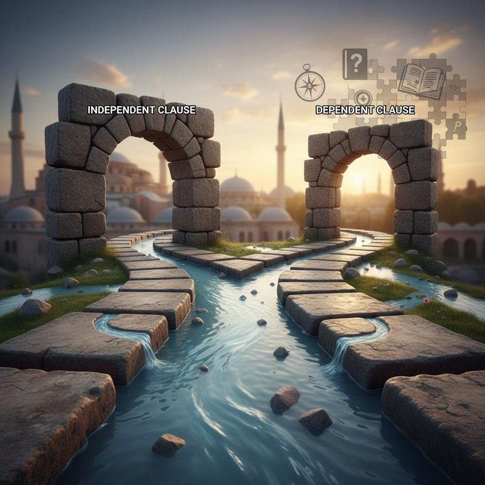İngilizce bağımsız ve bağımlı yan cümlelerin açıklamalı kullanımı