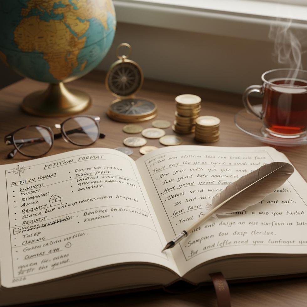 İngilizce dilekçe yazımının adımları ve örnekleri