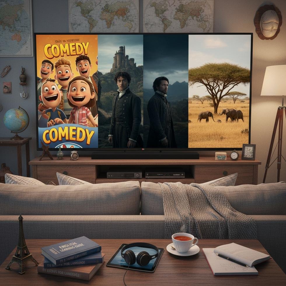 İngilizce öğrenme için farklı dizi türlerinin karşılaştırması