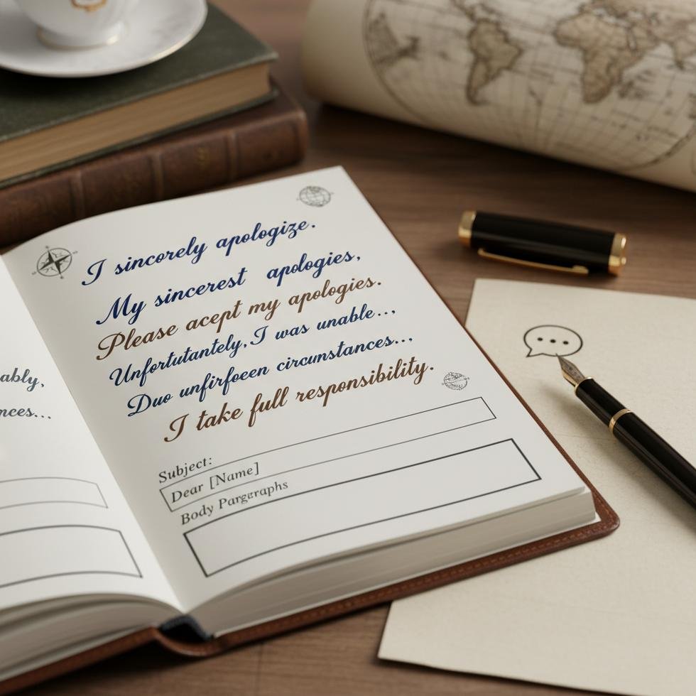 İngilizce özür dileme ve mazeret bildirimi için doğru kalıplar