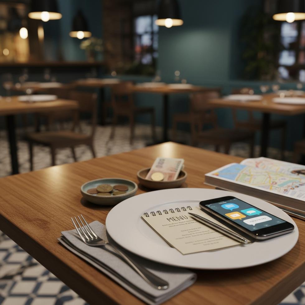 İngilizce restoranda sipariş verme ve hesap isteme süreci