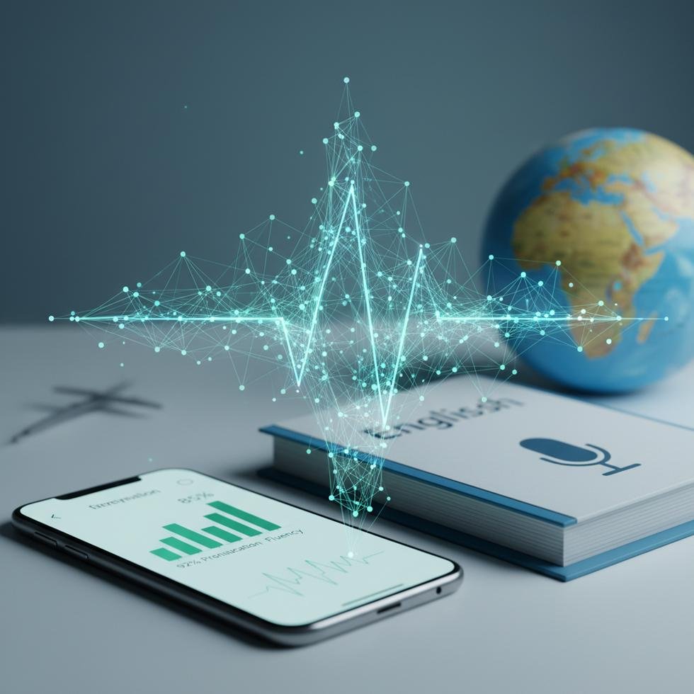 Yapay zeka destekli İngilizce ses kaydı analizi arayüz görüntüsü