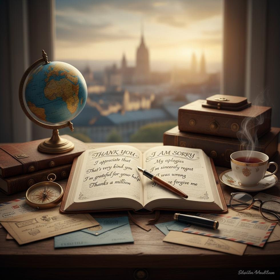 İngilizce teşekkür etme ve özür dileme ifadeleri rehberi