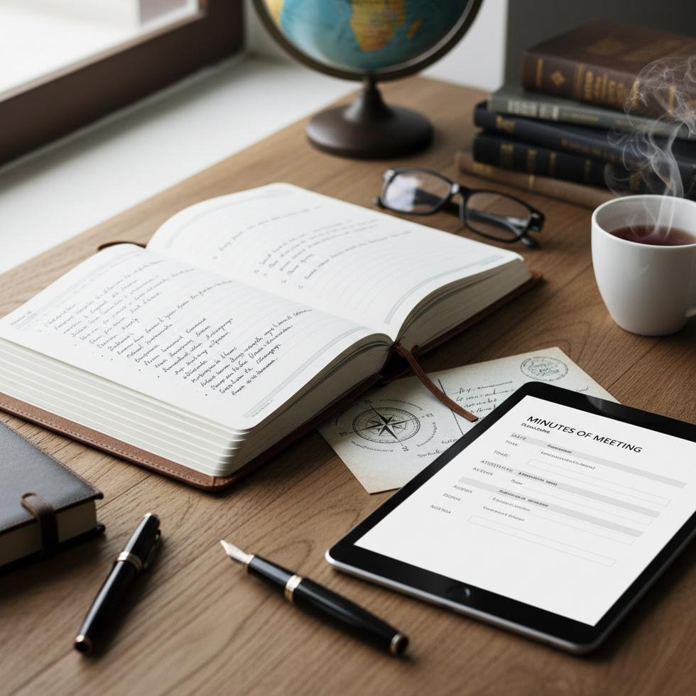 İngilizce toplantı notları tutma rehberi