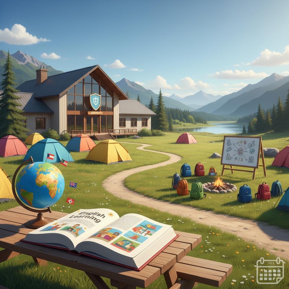 Çocuklar için İngilizce yaz kampı etkinliği