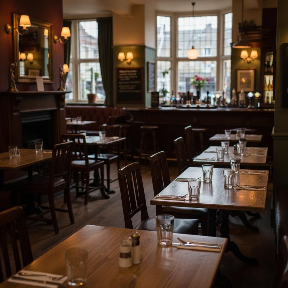 İngiltere'de akşam yemeği kültürünü yansıtan masa ve yemek görüntüsü