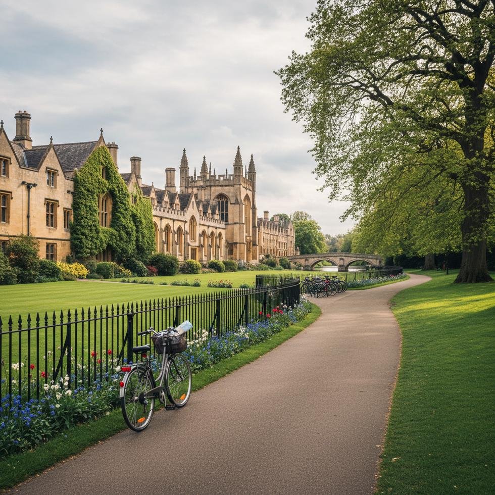 İngiltere’de bisikletle güvenli ulaşım yapan öğrenci