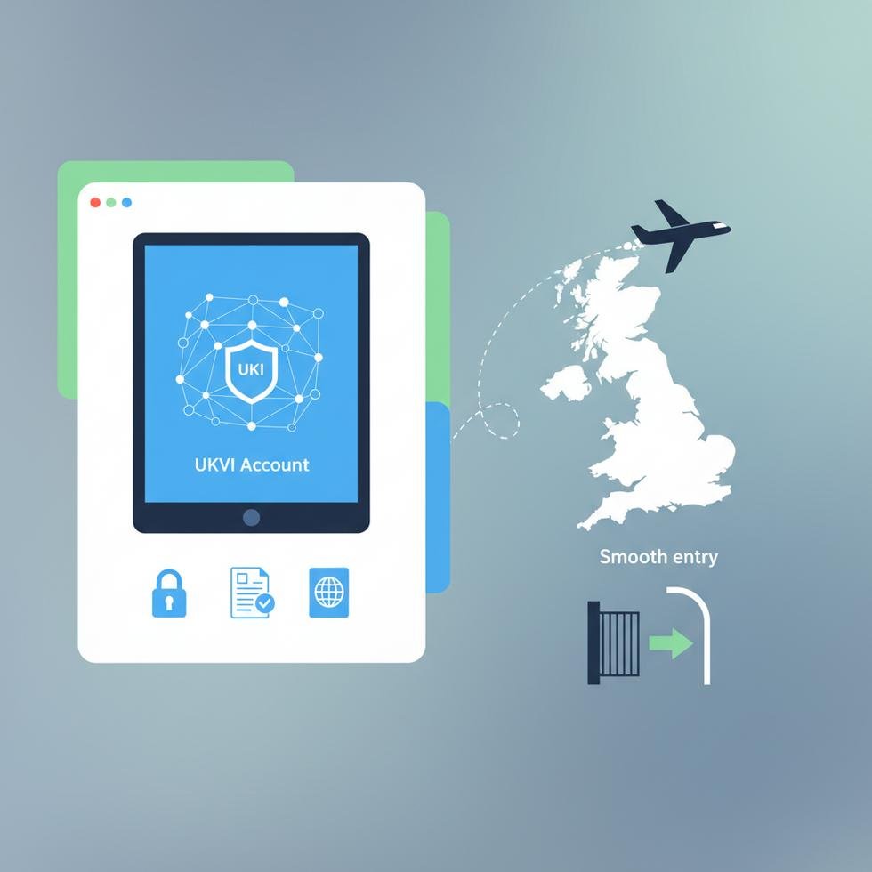 İngiltere e-Vize başvurusu ve UKVI hesabı ekran görüntüsü