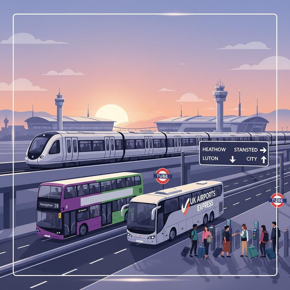 İngiltere havalimanı transferinde uygun maliyetli ulaşım seçenekleri