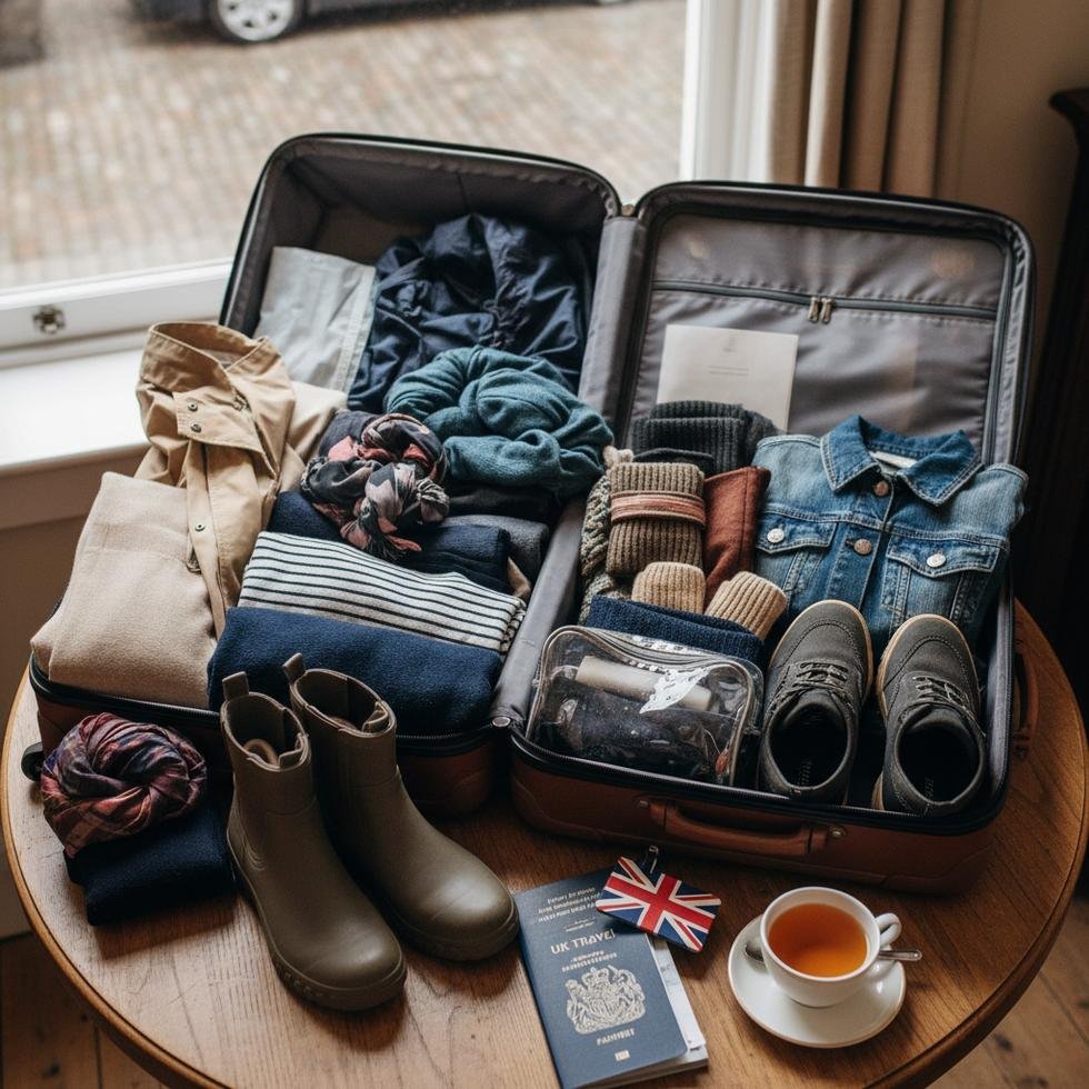 İngiltere seyahati için mevsime uygun giyim ve bavul hazırlığı