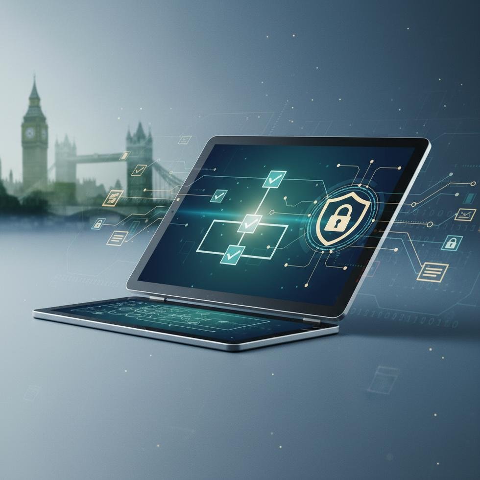 İngiltere share code kontrolü ekranı ve dijital doğrulama sistemi