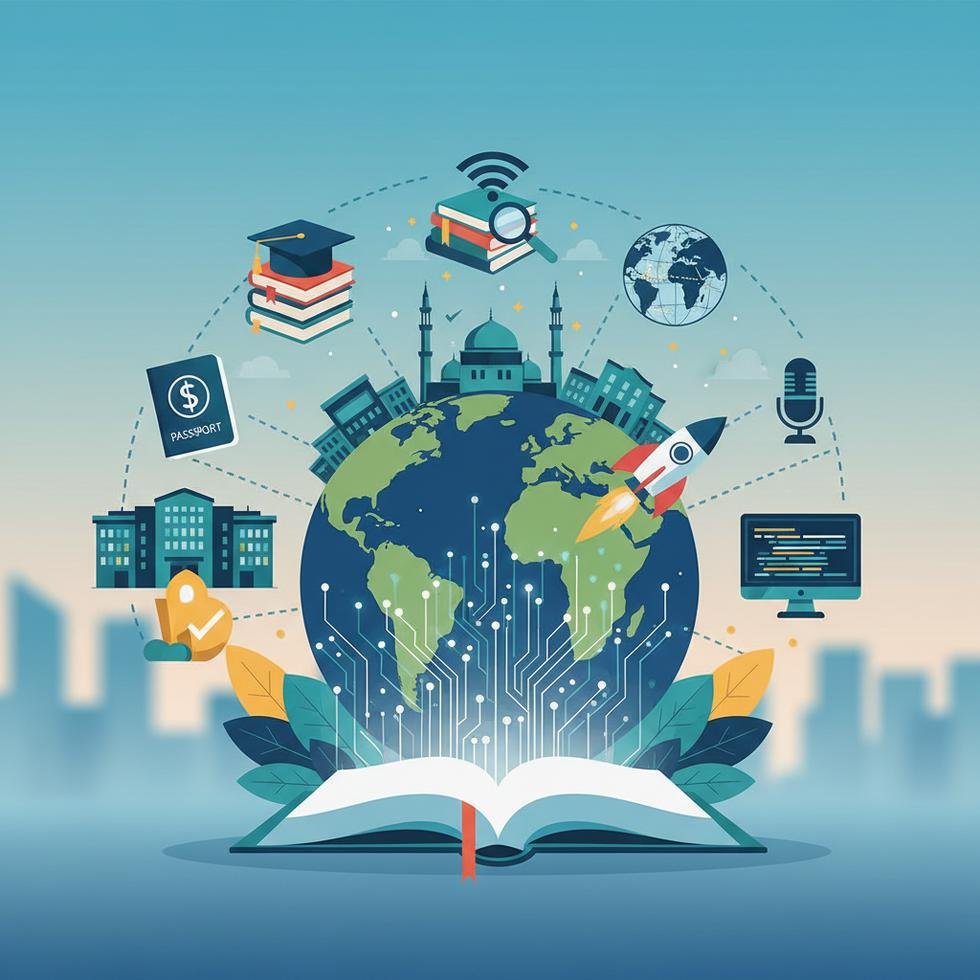 İslam Teknoloji Üniversitesi kampüsü ve öğrenciler