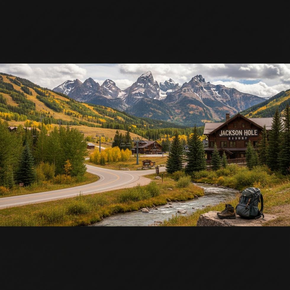 Jackson Hole Mountain Resort doğa ve iş ortamı görünümü