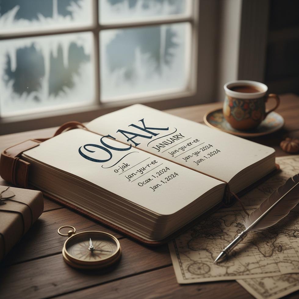 January ayının İngilizce yazılışı, okunuşu ve Türkçesi