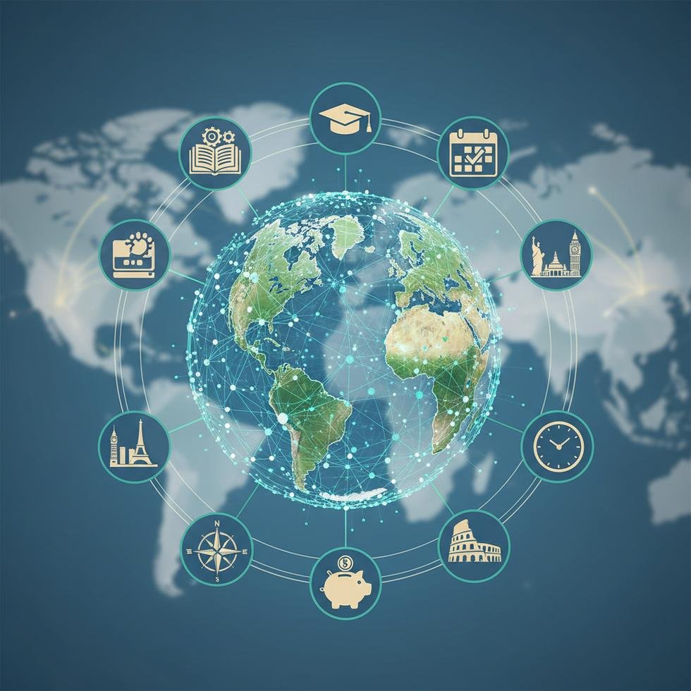 Kaplan Pathway programı ders içeriği ve takvimi gösteren görsel