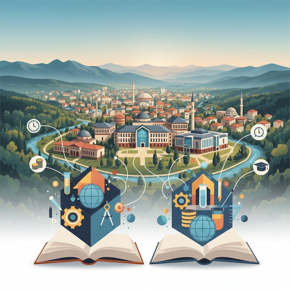 Karabük Üniversite kampüs ve öğrenciler