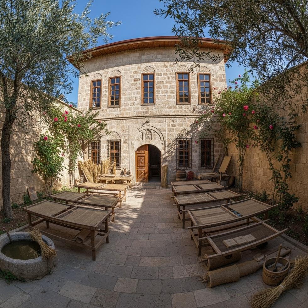 Tarihi konakta geleneksel kağıt yapımı atölyesi