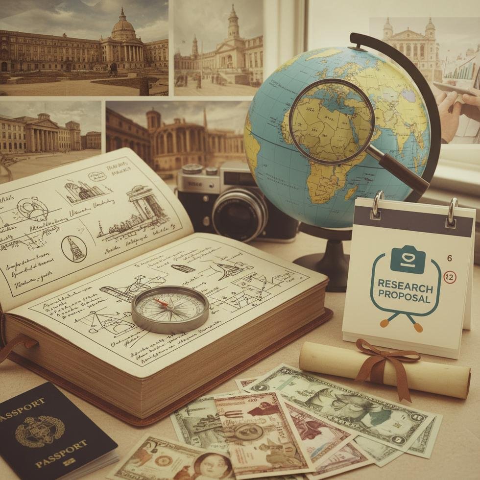 Kısa süreli araştırma bursları ile ilgili bilgilendirici görsel