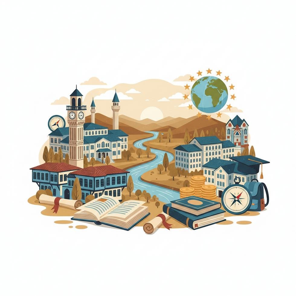 Kütahya üniversite kampüslerinden genel görünüm