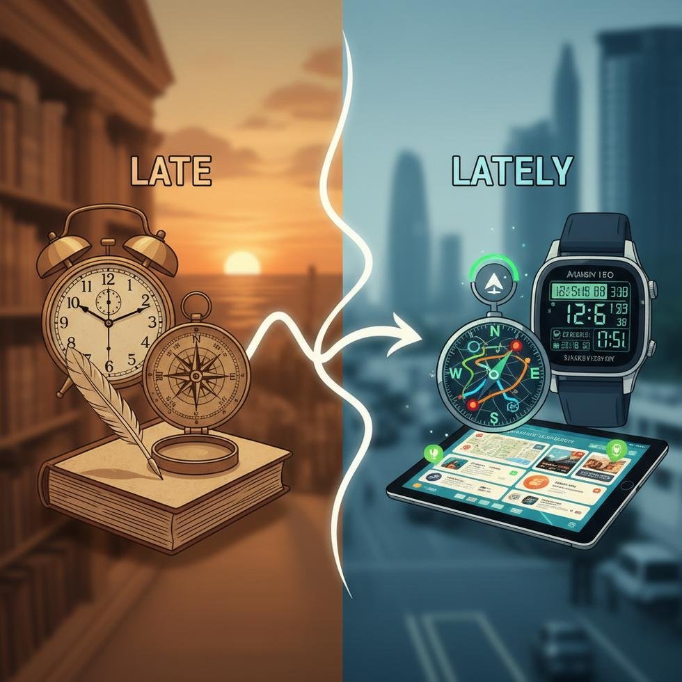 Late ve Lately kelimelerinin İngilizce öğreniminde kullanımı