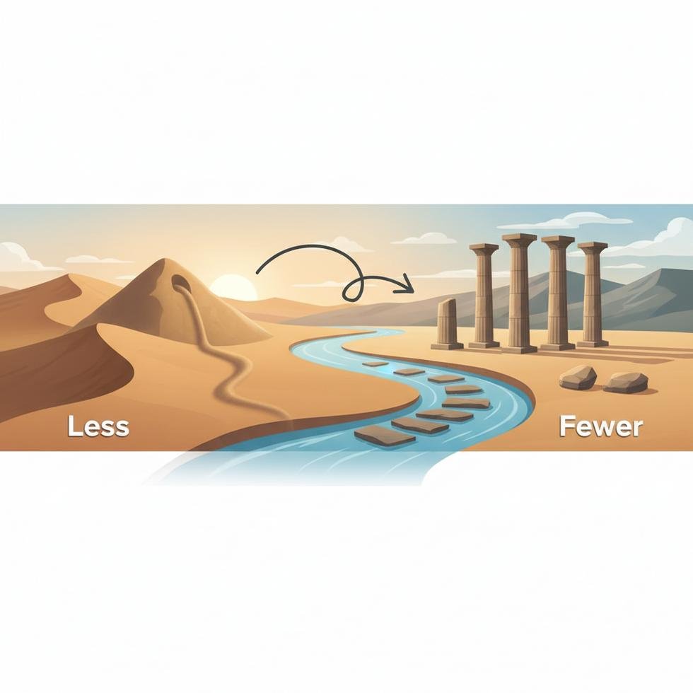 Less ve fewer kelimelerinin kullanım farklarını anlatan İngilizce dilbilgisi rehberi