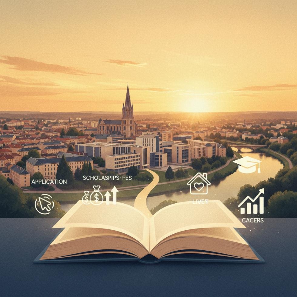 Limoges üniversite kampüsü ve şehir yaşamı