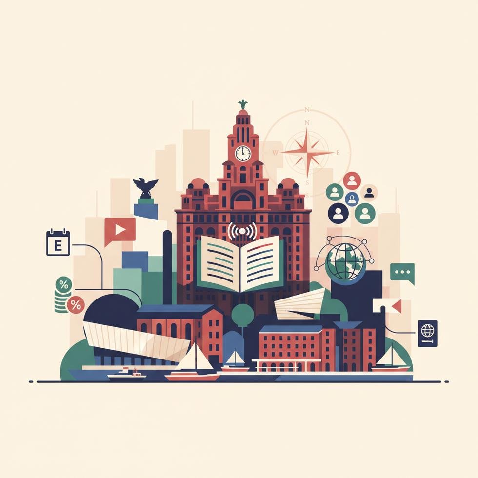 Liverpool’da sosyal programı güçlü dil okullarında eğitim alan öğrenciler