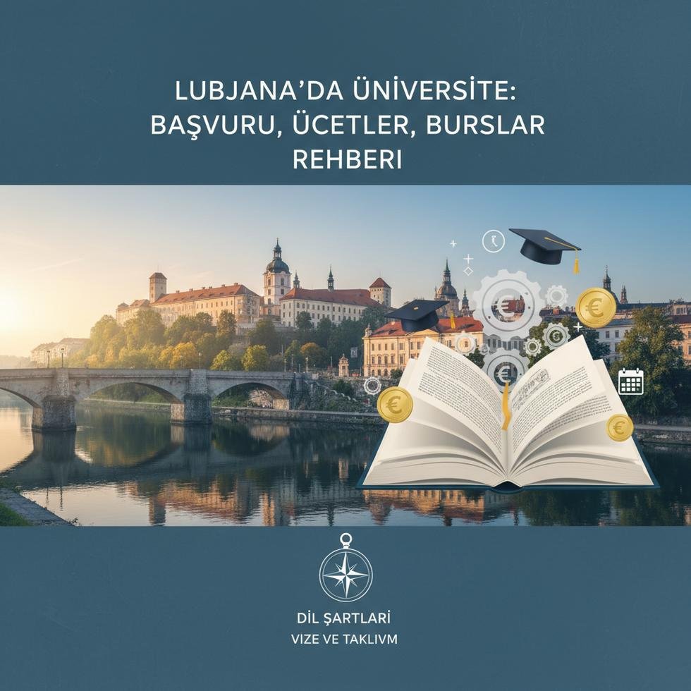 Ljubljana'da üniversite kampüsü ve eğitim binaları