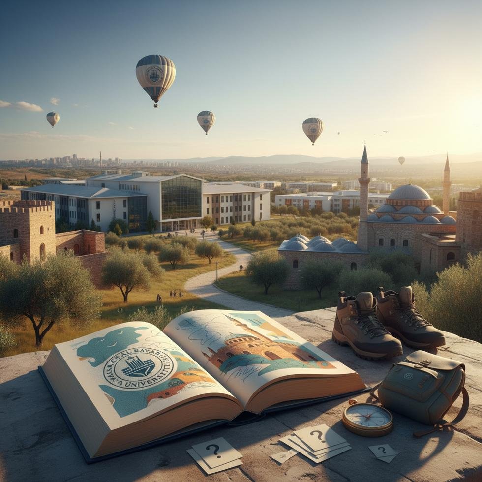 Manisa’da üniversite kampüsü ve çevresi