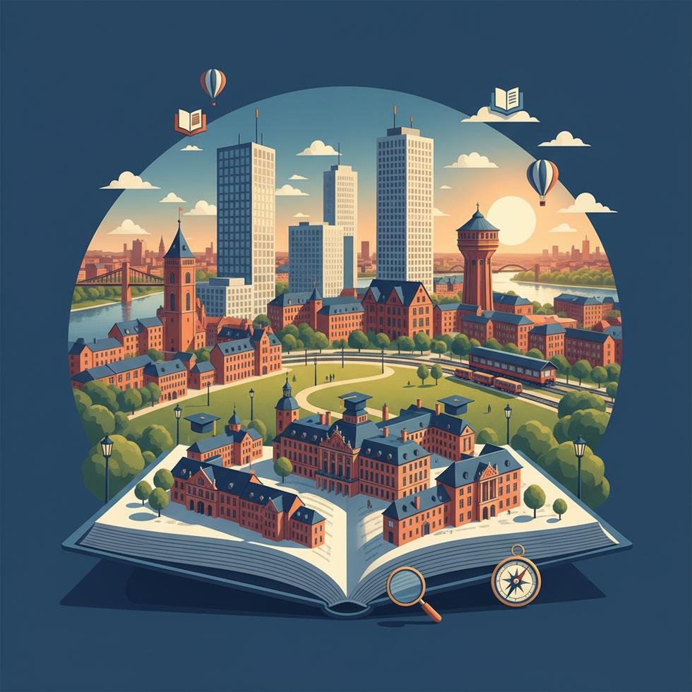 Mannheim üniversiteleri ve kampüsleri genel görünümü