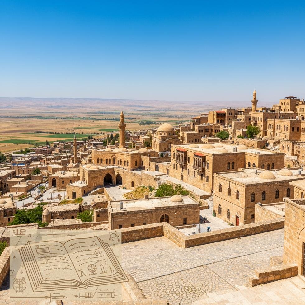 Mardin Üniversitesi kampüs görüntüsü ve kütüphane