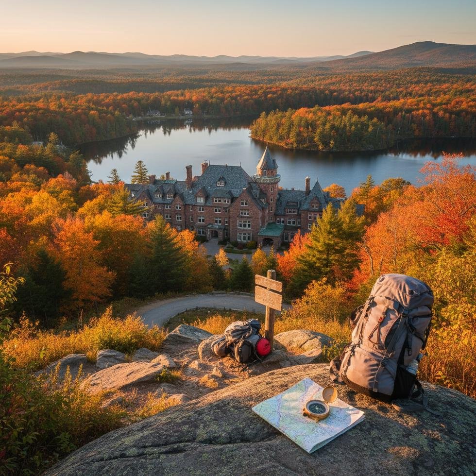 Mohonk Mountain House resortu ve çevresindeki doğal alan